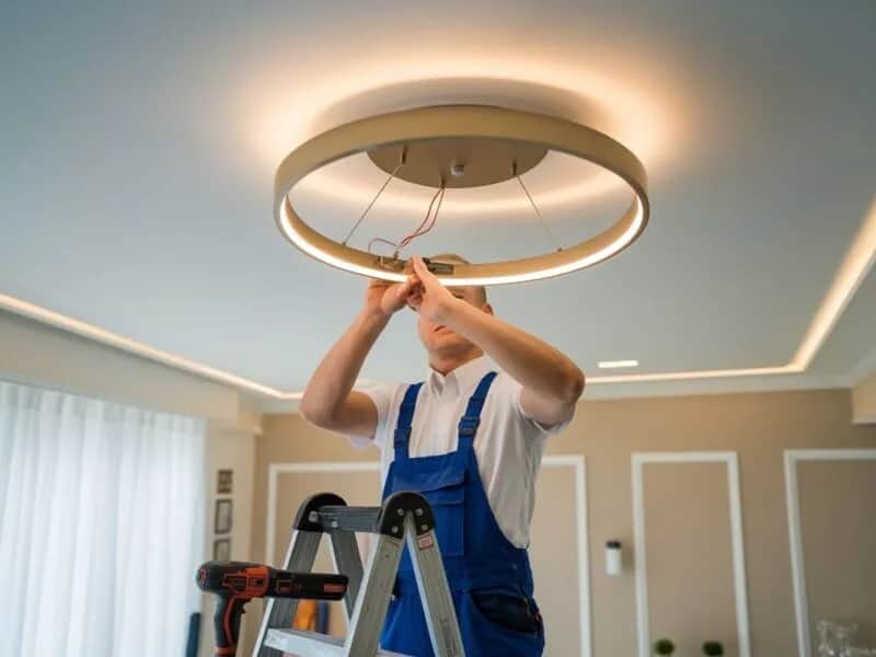 Ile kosztuje montaż żyrandola w 2025: sprawdź aktualne ceny i stawki