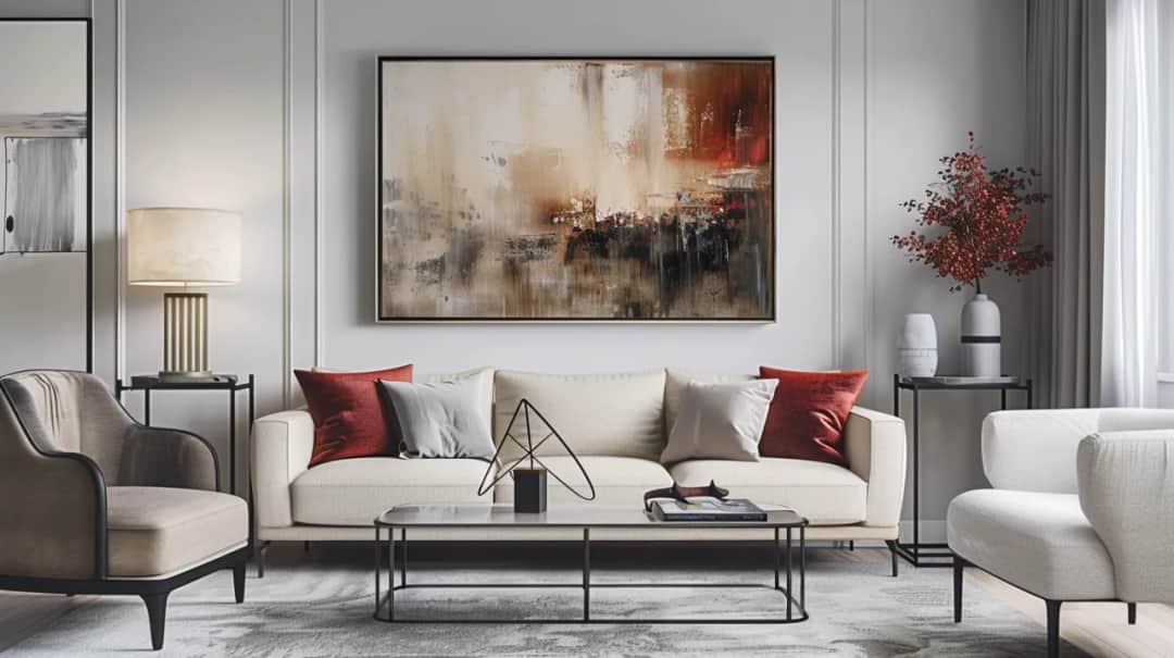 Obraz w lustrzanej ramie – Elegancja w Twoim wnętrzu z obrazem w ramie