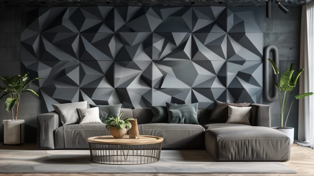 Kasetony 3D na ścianie - trójwymiarowy detal nadający wnętrzu uroku