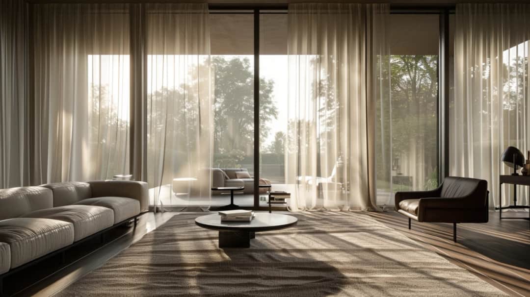 Firany na szynach - subtelna elegancja w ruchu we wnętrzach