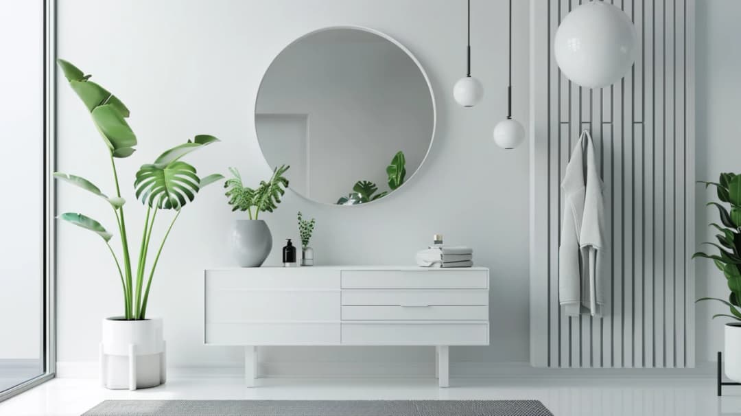 Biała elegancja: Pomysły na stylową aranżację niewielkiego przedpokoju