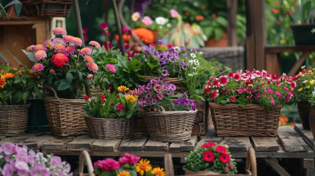 Kosze na kwiaty do ogrodu – Naturalne dekoracje: jak dobrać odpowiedni kosz?