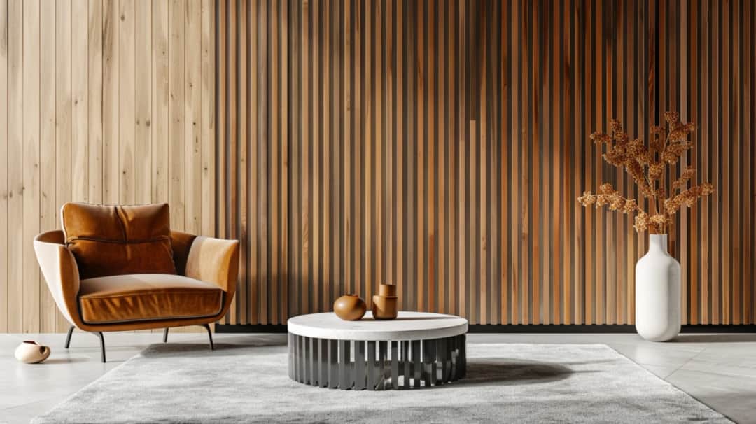 Naturalne piękno salonu - lamele drewniane jako dekoracja wnętrza