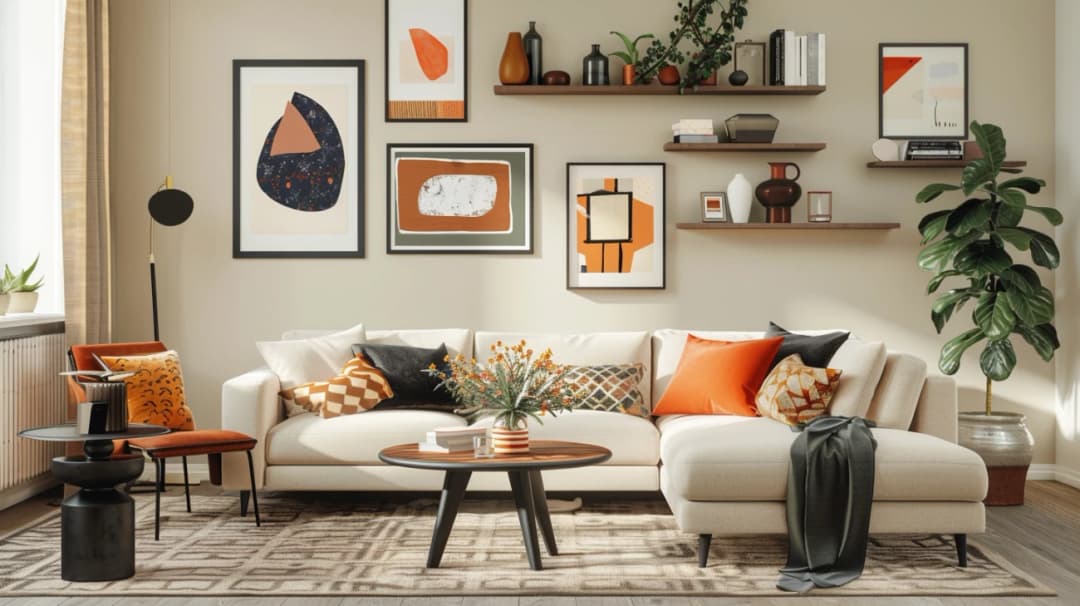 Modne wnętrza: Dekoracyjne ściany w salonie - inspiracje i pomysły