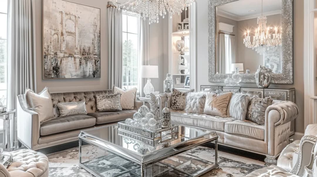 Dekoracje glamour srebrne – jakie są trendy w dekoracjach glamour srebrnych?